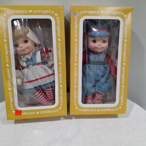 Vintage Effanbee Dutch Treat Boy & Girl Dolls